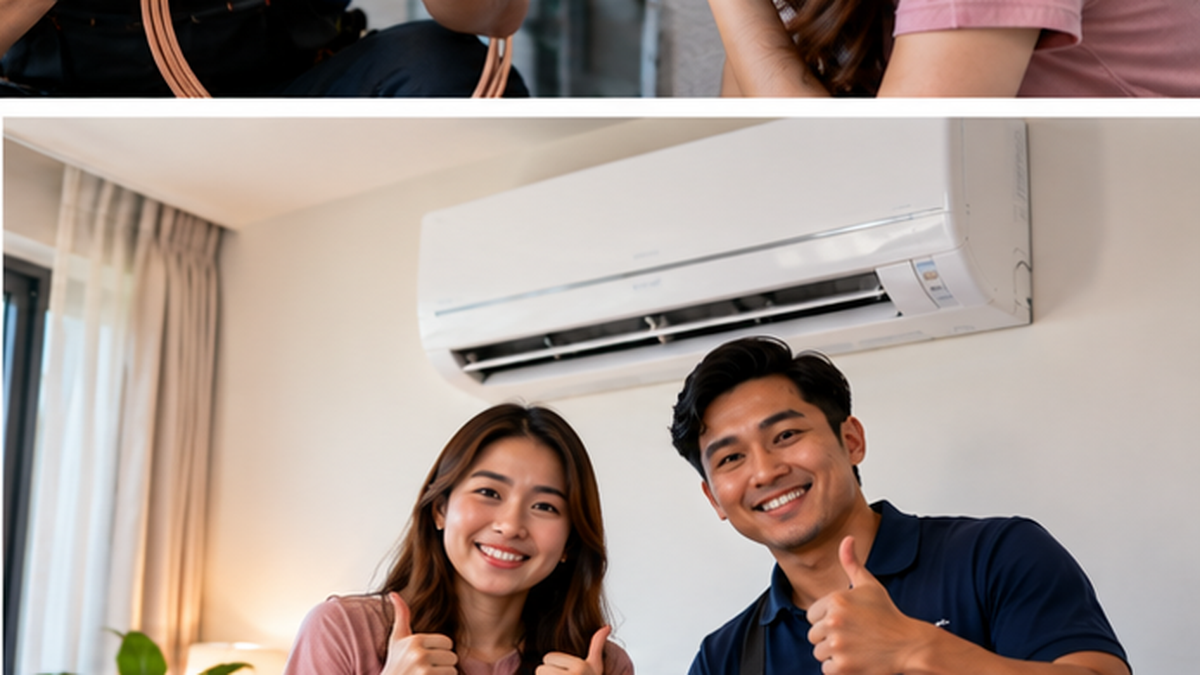Homeowner satisfied after affordable aircond installation in Selangor